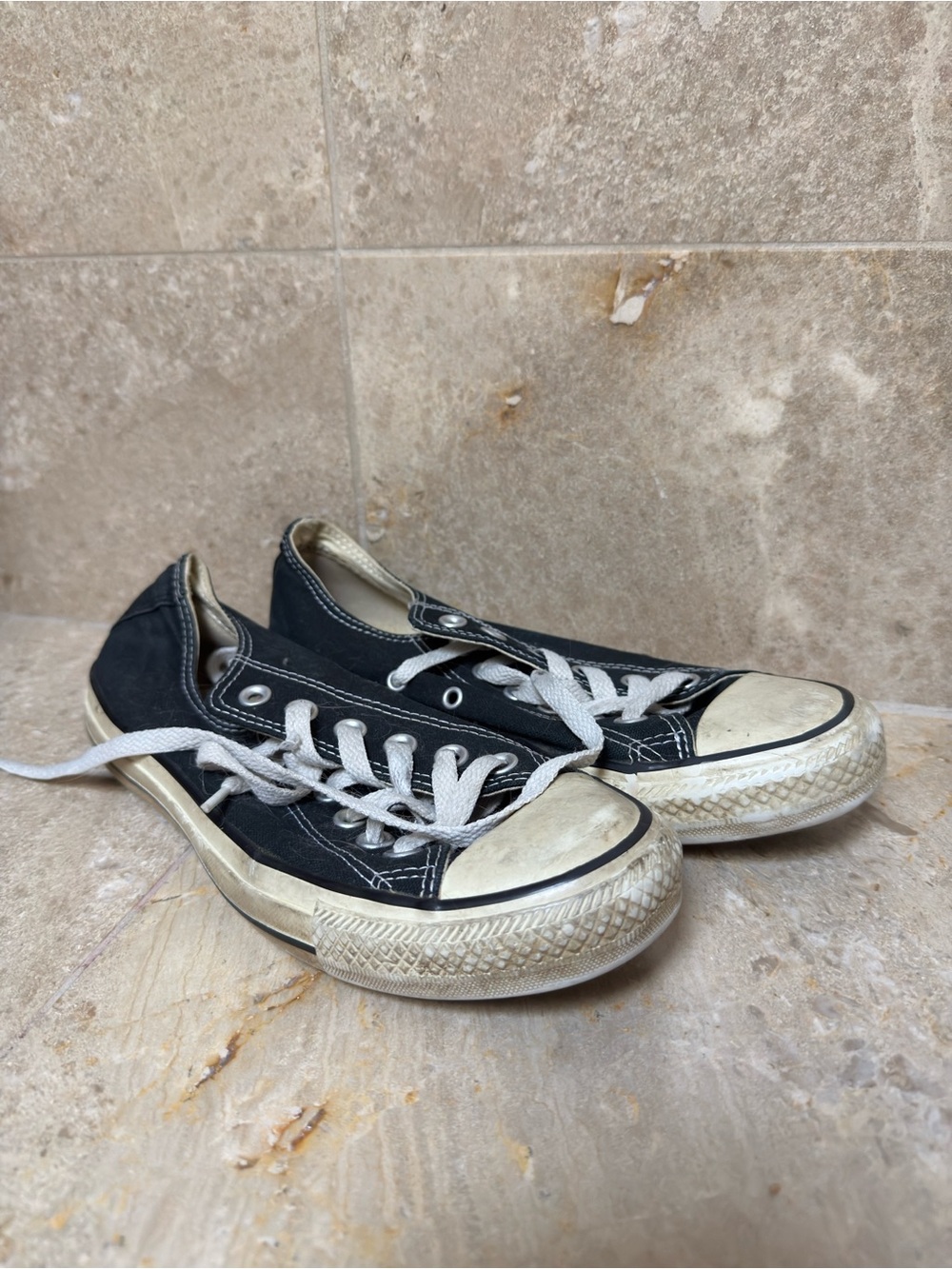 Converse Black Low Top Canvas Sneakers